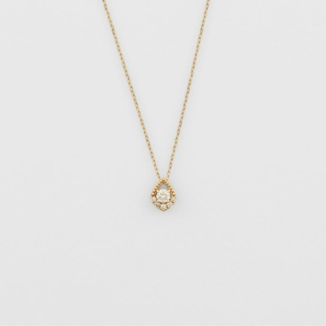 【K18】 agate K18ダイヤモンドネックレス