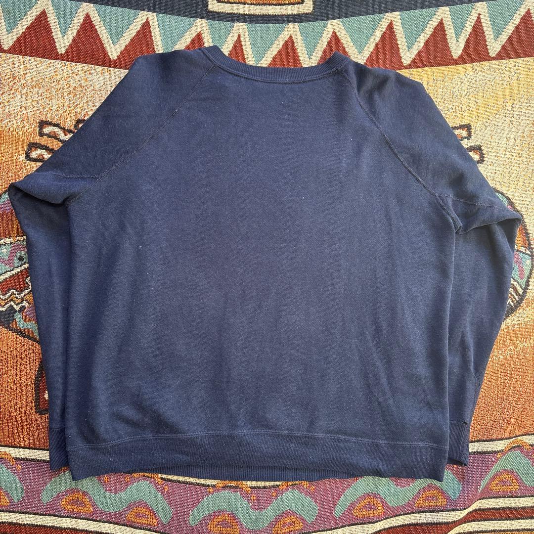 す*ぶ様 超美品 60’s カレッジスウェット 茄子紺