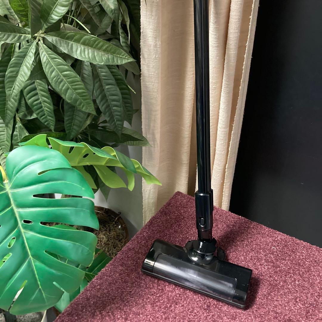 高速回転ヘッド☆人気のマットブラック　軽いからフローリングもスイスイ綺麗になる