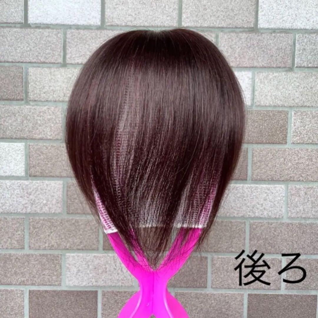人毛100% 総手植 医療用 部分ウィッグ ヘアピース かつら ブラウン 茶 黒