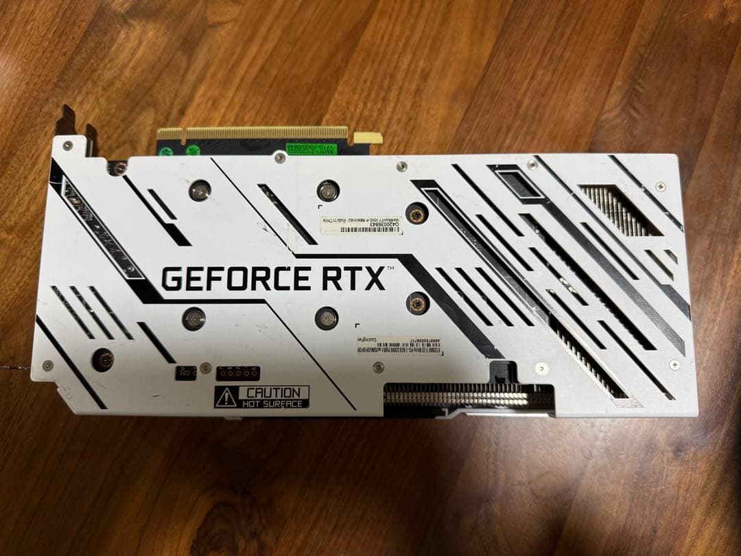 【ジャンク品】GEFORCE RTX 3060ti ホワイト グラフィックボード