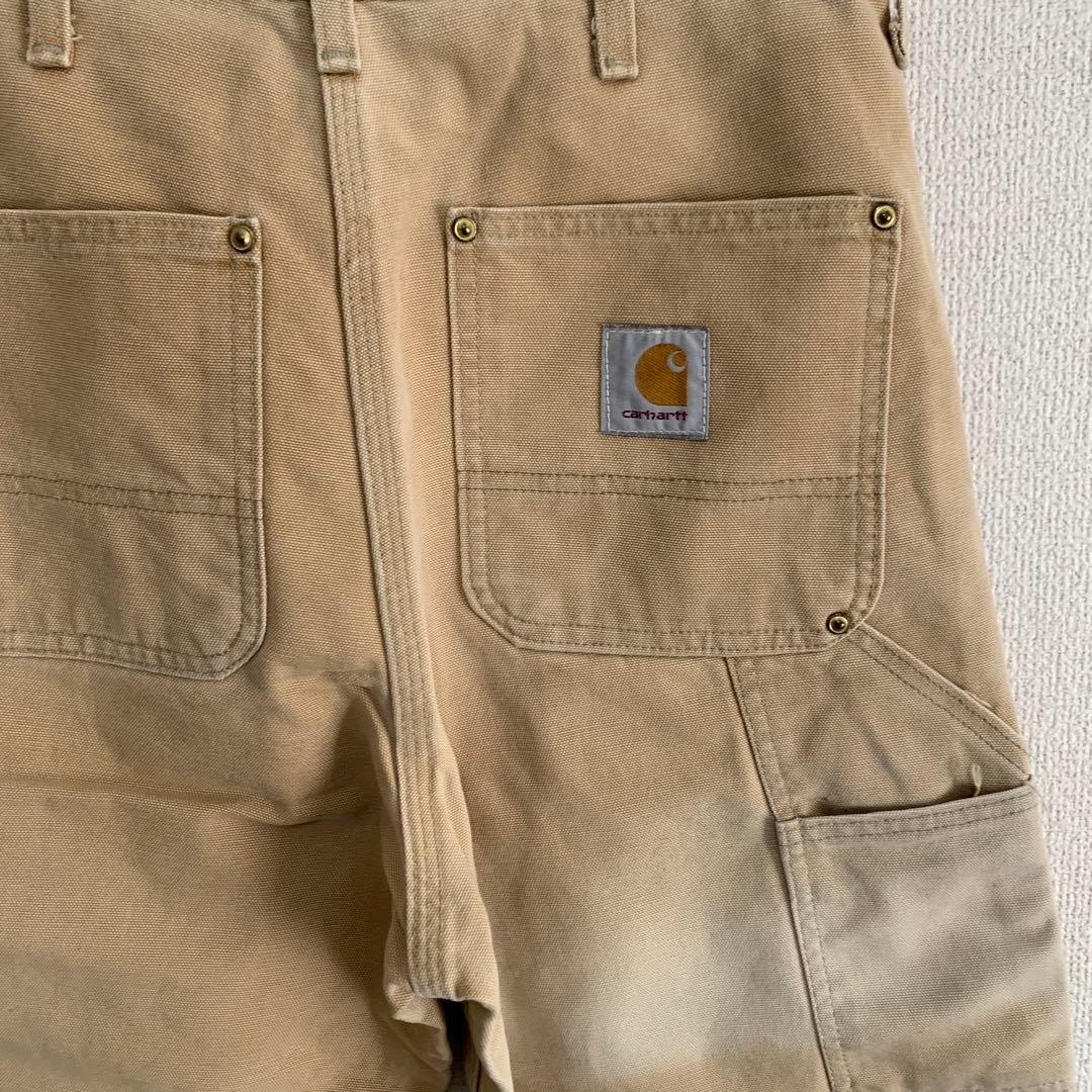 カーハート ダブルニー　USA製　星タグ　フェード　80s