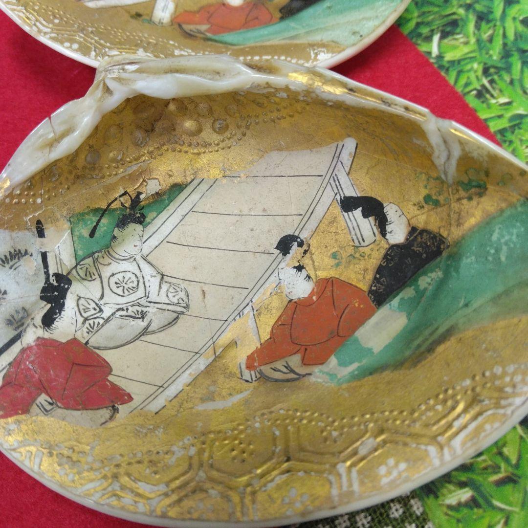 こ*こ様 最終値下げ！雛人形　木彫り雛と、貝合わせ