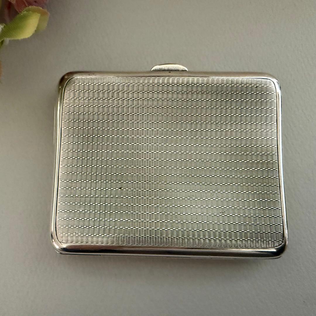 英国マッピンウェブ純銀スターリングシルバーシガレットケースタバコ入れ113.7g