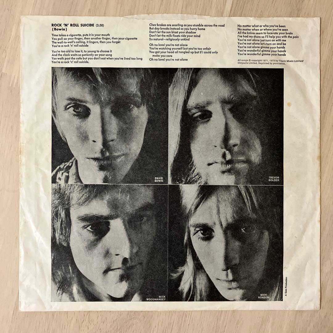 神美盤‼︎UKオリ盤　デヴィッド・ボウイ　ジギー・スターダスト