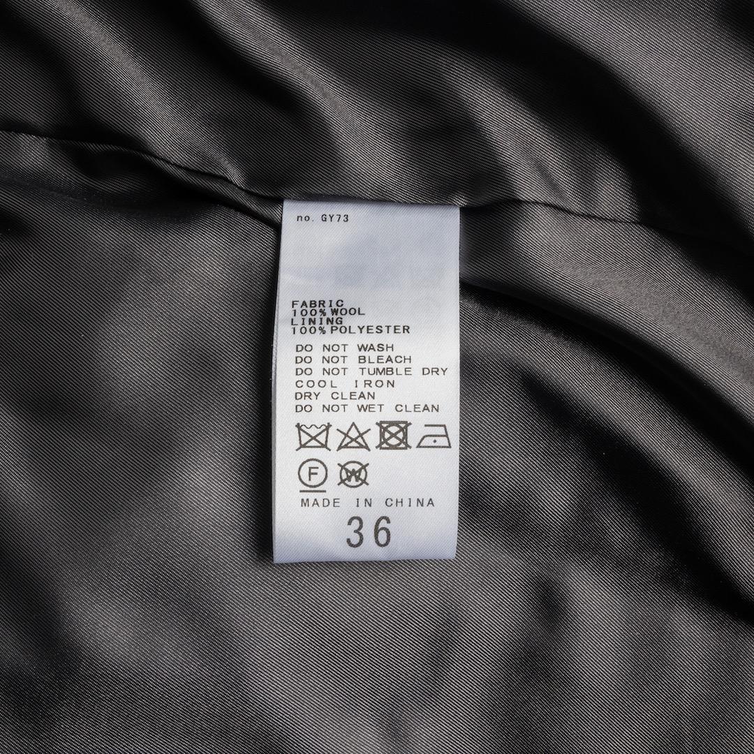 未使用 ジャーナルスタンダード スーパー140ビーバーノーカラーショートコート