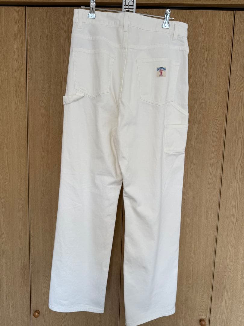 ok.soon piccadilly コットン　ホワイト　ペインターパンツ
