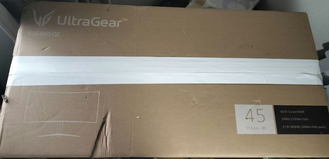 LG ゲーミングモニタ 44.5インチ UltraGear 45GR95QE-B