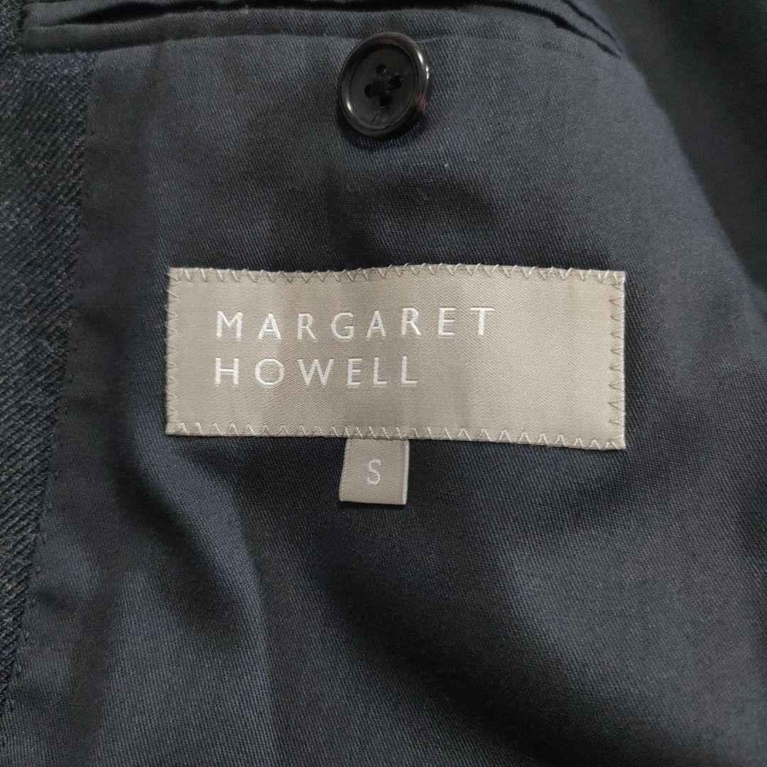 【美品】マーガレットハウエル　ウールジャケット　厚手　グレー　S