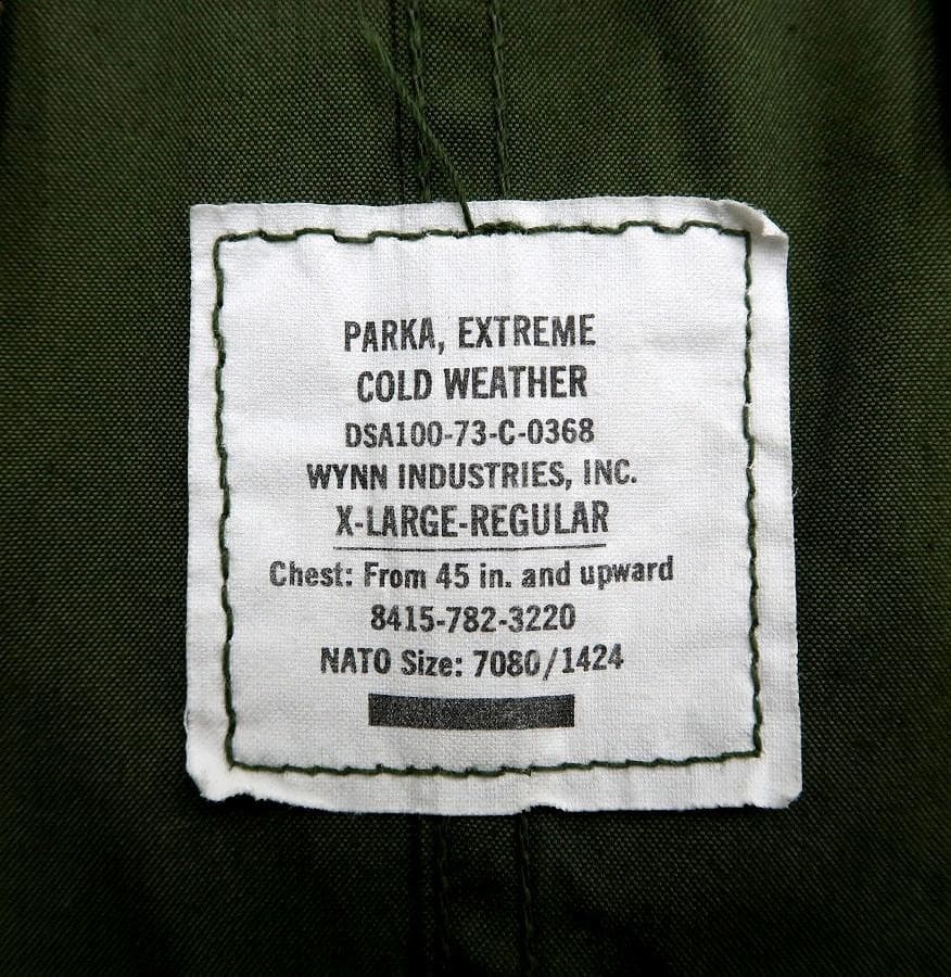 極美 XL 米軍実物 70s M-65 モッズコート ライナー フード セット⑤