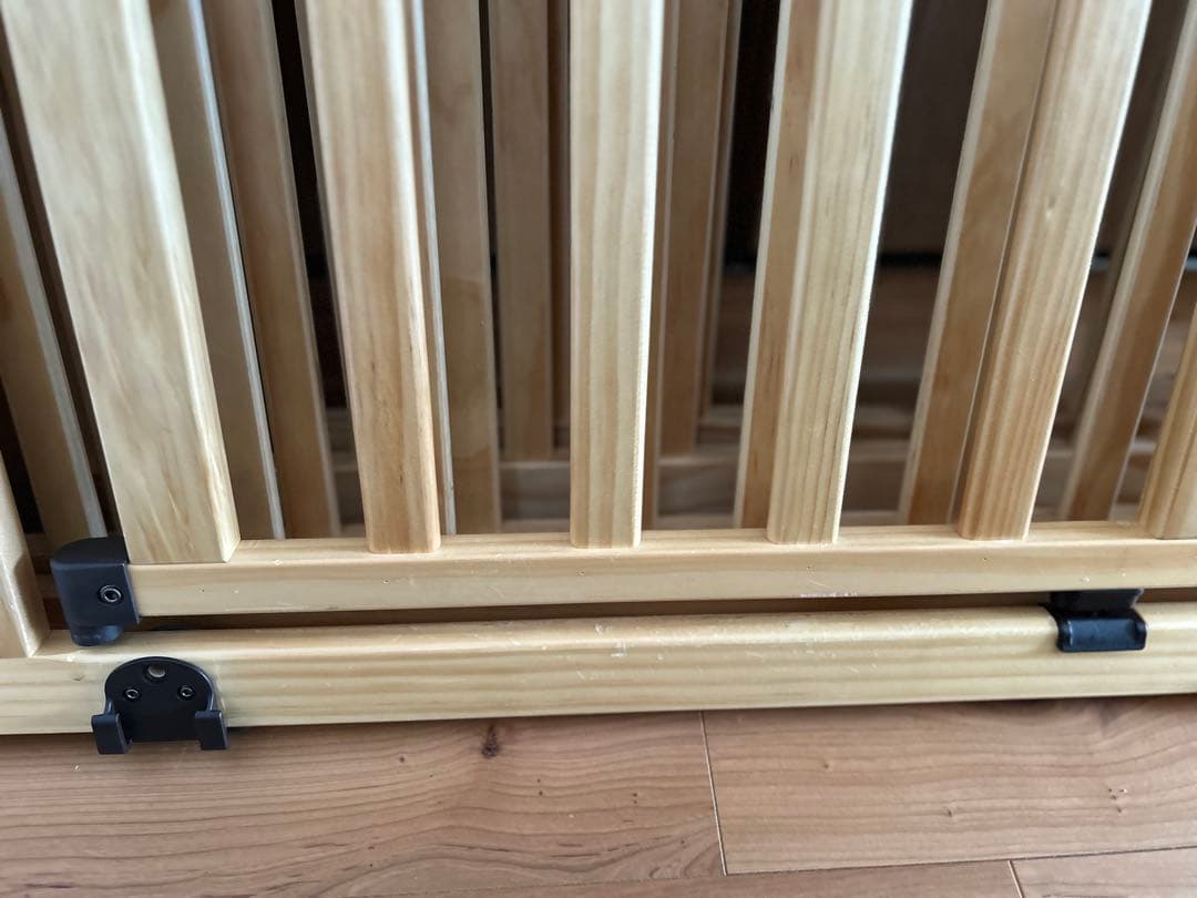 日本育児　ベビーゲート　木製パーテーション FLEX400-W （説明書付）