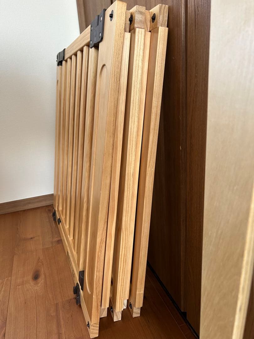 日本育児　ベビーゲート　木製パーテーション FLEX400-W （説明書付）