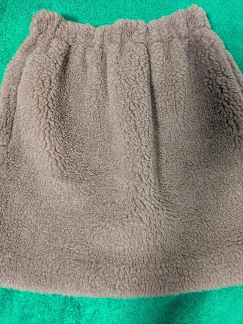 マックスマーラ　テディベア　ミニスカートブラウン フリース ミニスカート