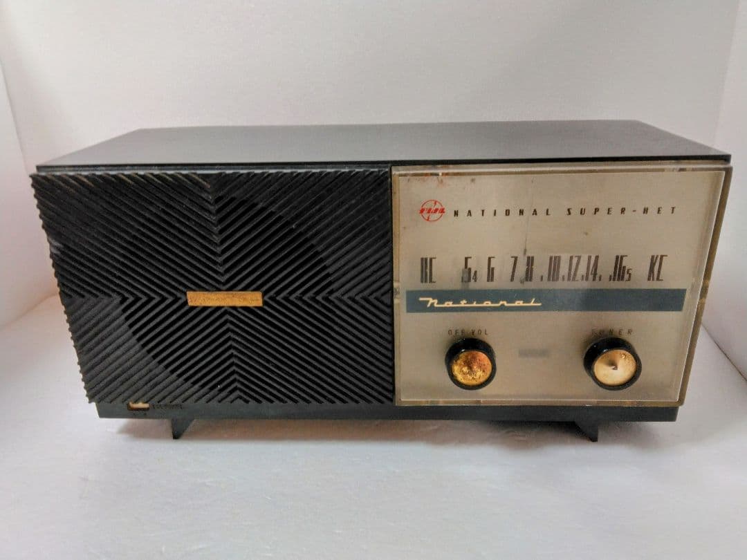 ナショナル真空管ラジオcx-455 昭和