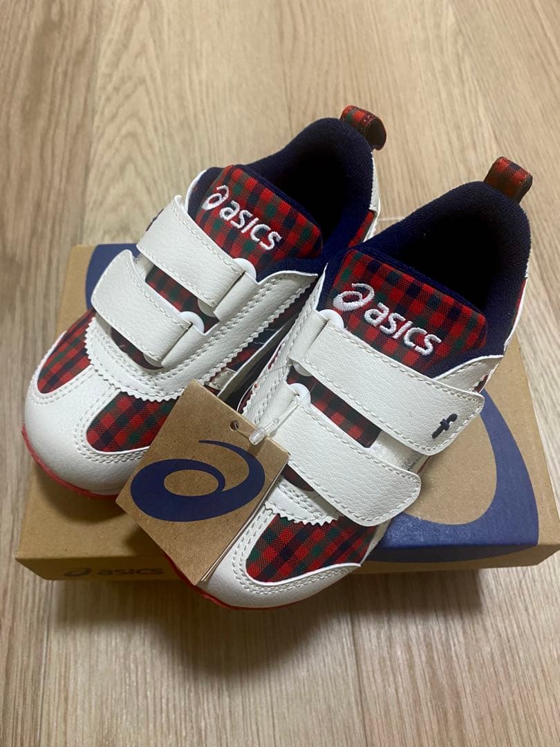 familiar スニーカー アシックス 赤 15.5