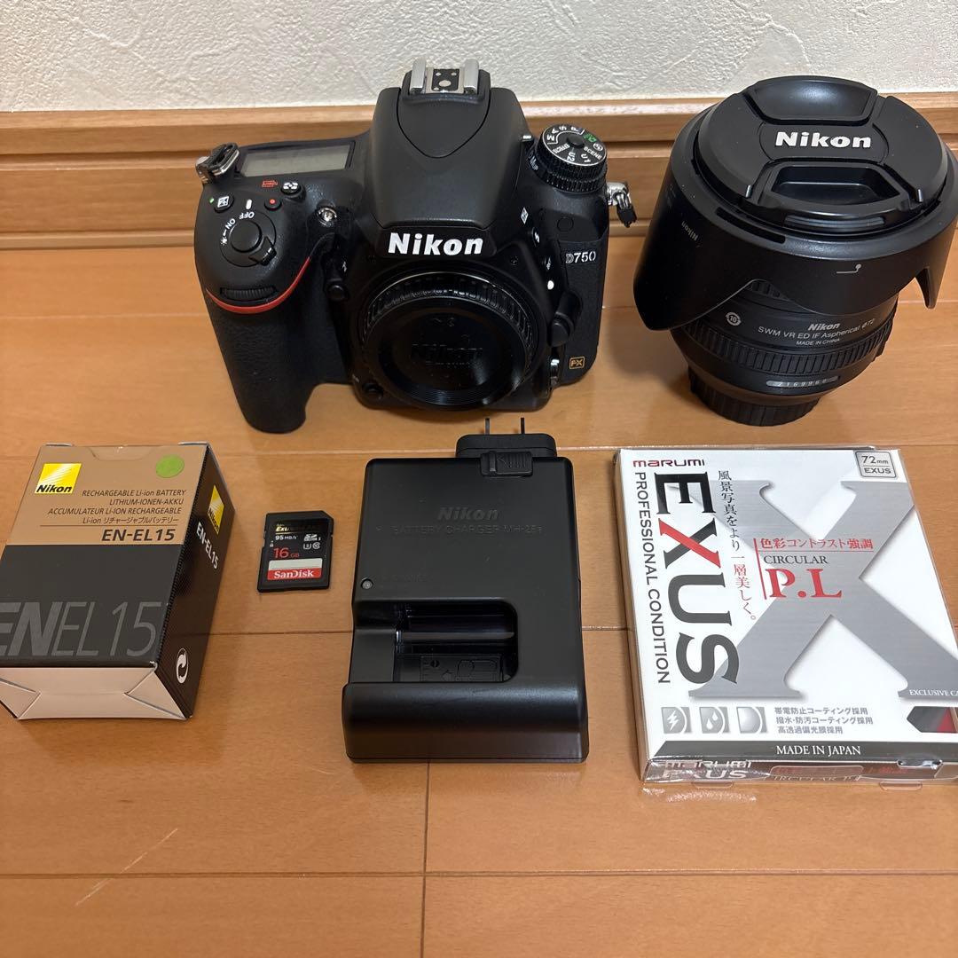 Nikon D750 デジタル一眼レフカメラとレンズセット