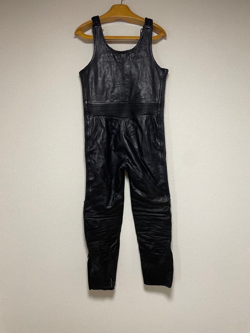 90s IMATRA ドイツ モトクロス バイカーレザーパンツ オーバーオール