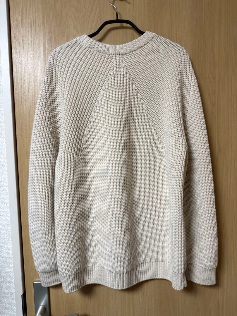 バトナー BATONER シグネチャー クルーネック ニット アイボリー M