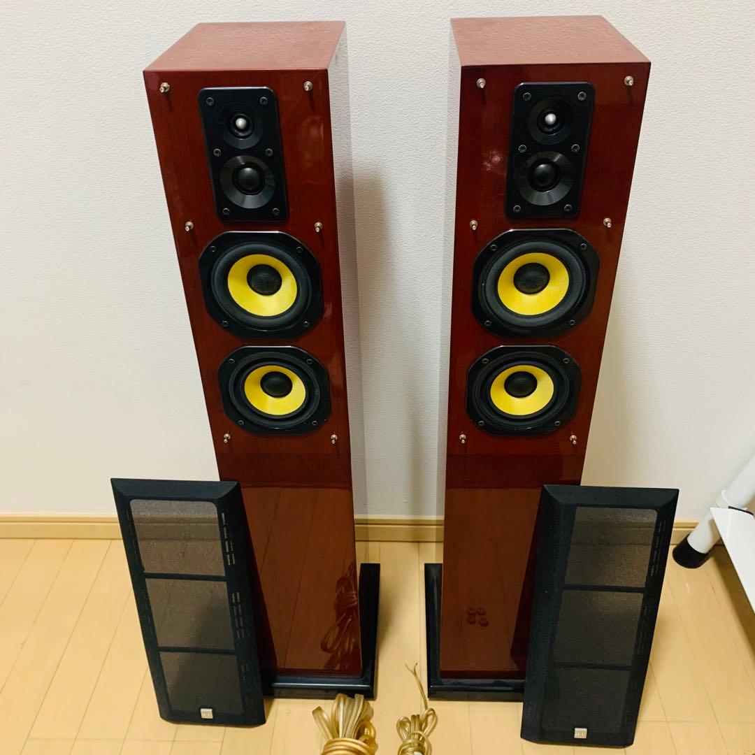 【美品】 DENON トールボーイスピーカー SC-T33XG ペア　ベース付