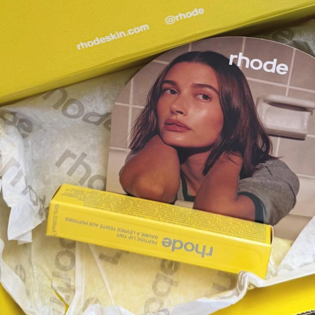 【桜苺猫】rhode skin iPhoneケース リップ付き