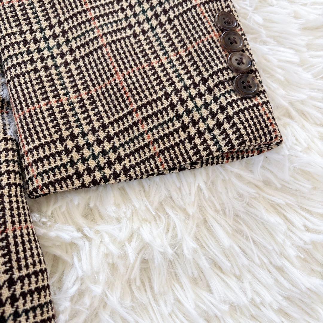 ポロ　ラルフローレン　テーラードジャケット　上着　L メンズ　美品　スーツ　千鳥