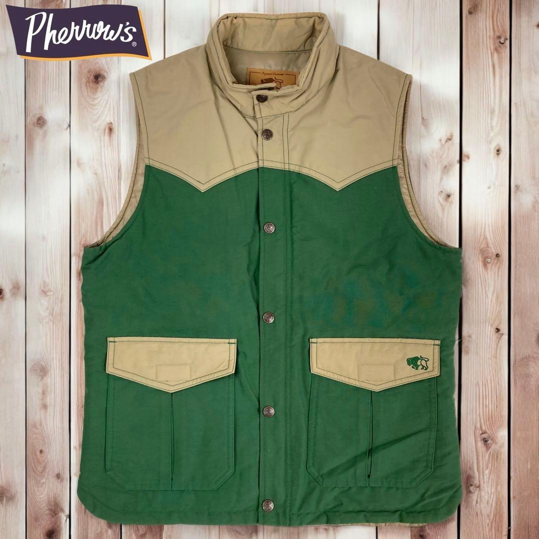 10M359◯ PHERROW'S 中綿 シンサレート ベスト アウター 秋冬