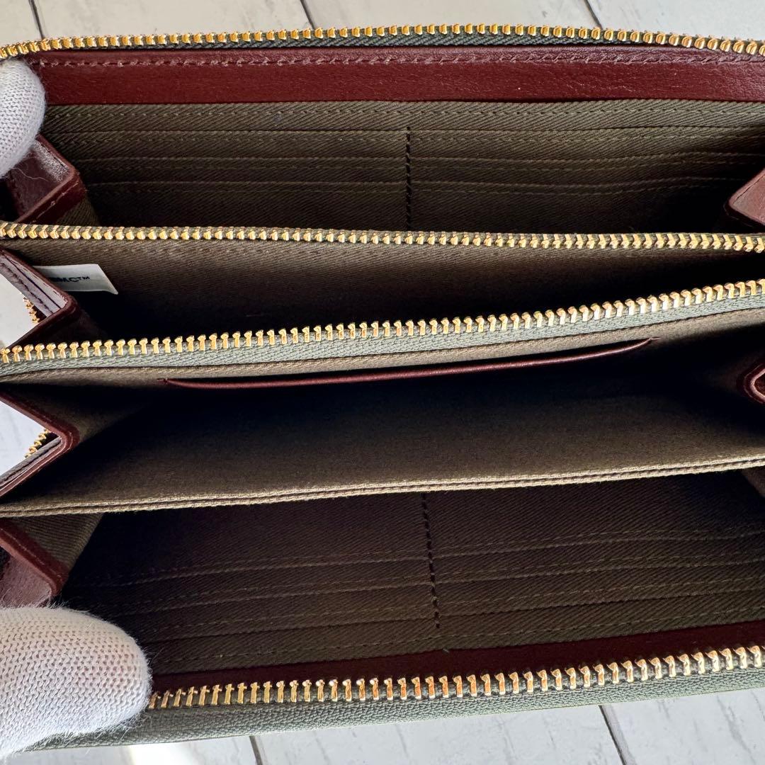 新品　公式　MOOMIN ムーミン 長財布 本革 ラウンドファスナー　スナフキン