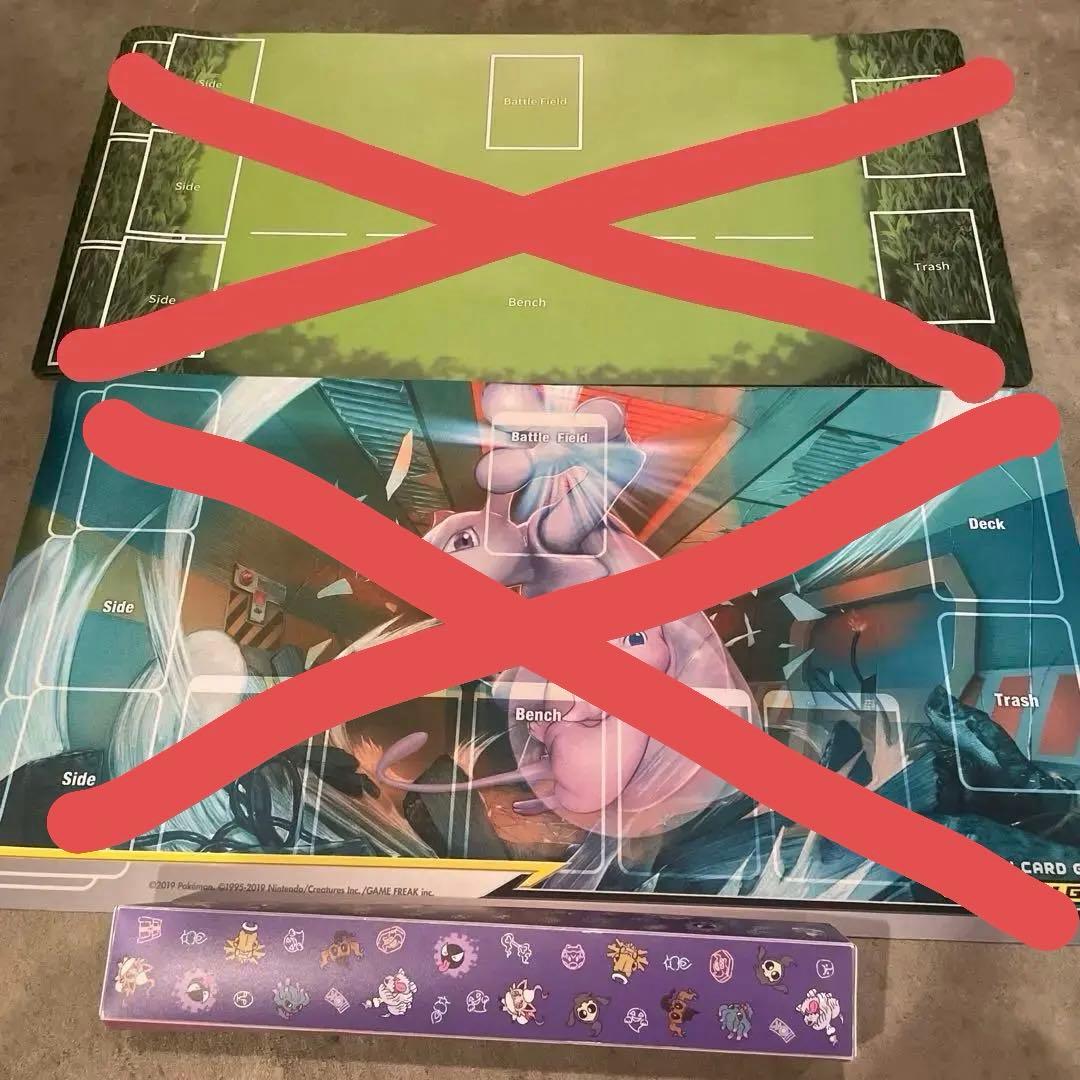 ポケカサプライ　デッキシールド　ダメカン　デッキケース　ラバープレイマットセット