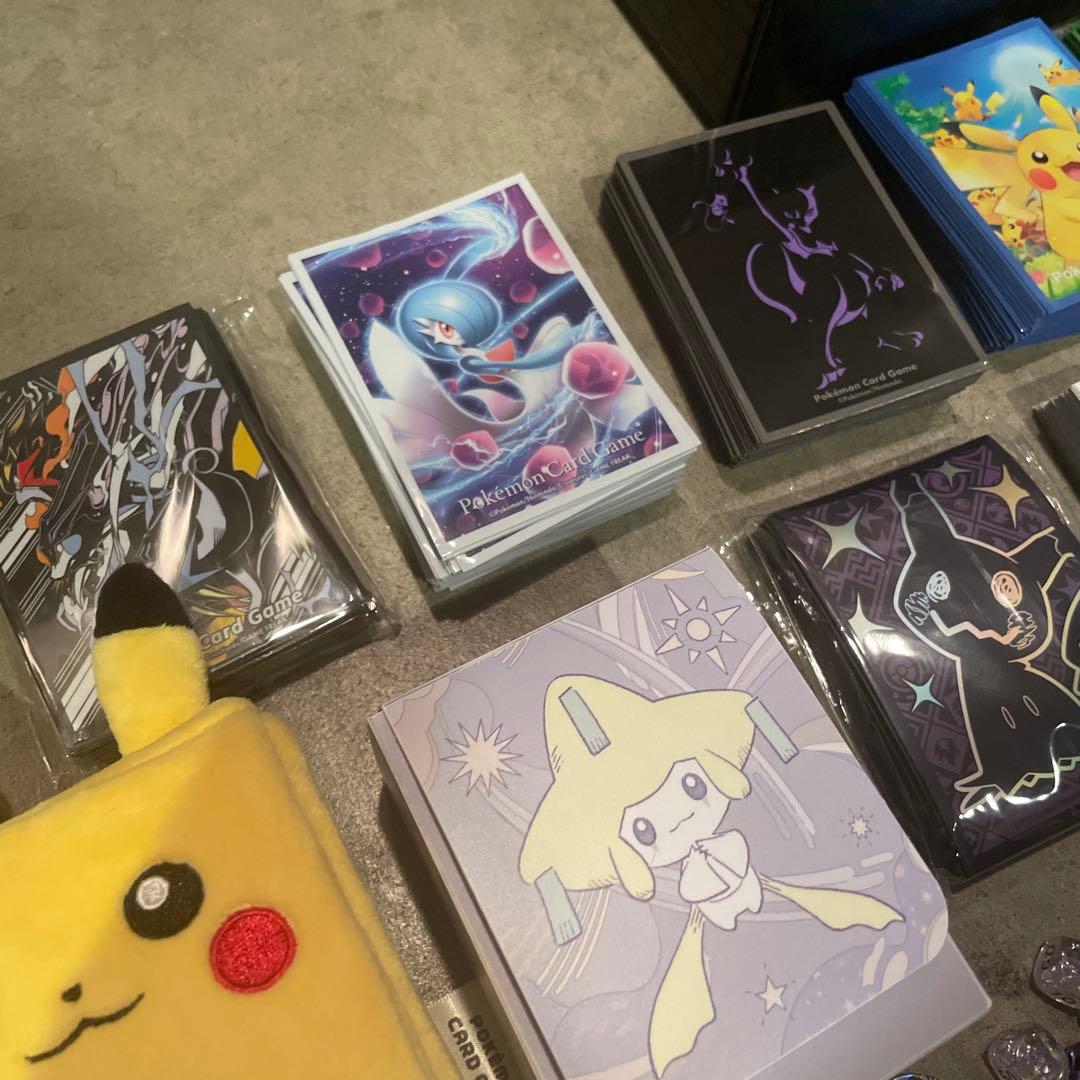 ポケカサプライ　デッキシールド　ダメカン　デッキケース　ラバープレイマットセット