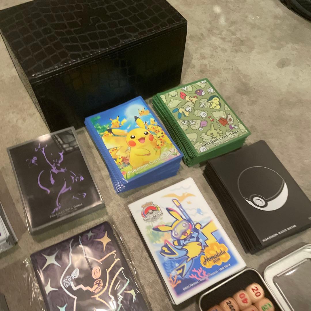 ポケカサプライ　デッキシールド　ダメカン　デッキケース　ラバープレイマットセット