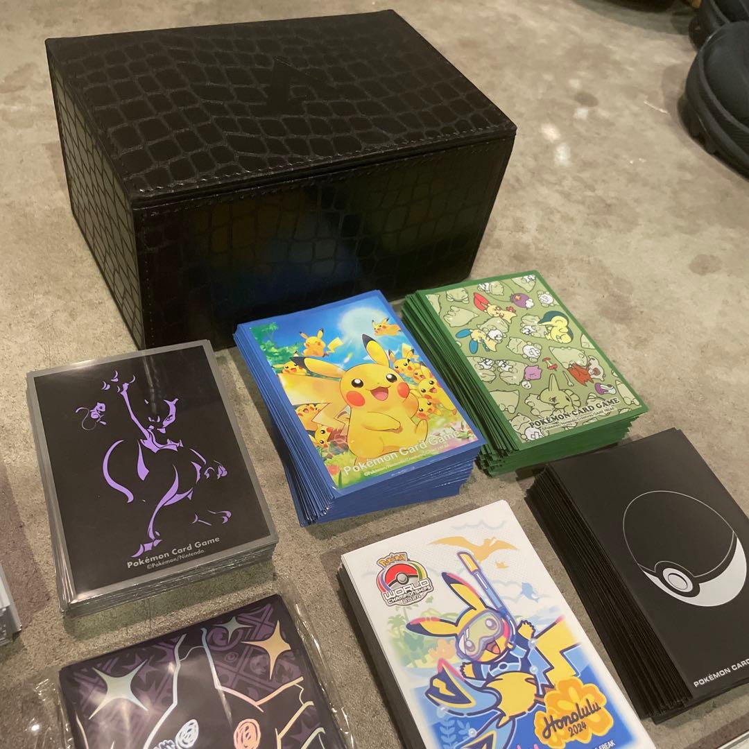 ポケカサプライ　デッキシールド　ダメカン　デッキケース　ラバープレイマットセット