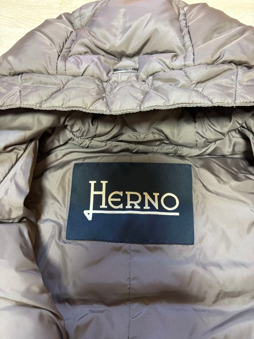Herno ブラウン ダウンジャケット 46