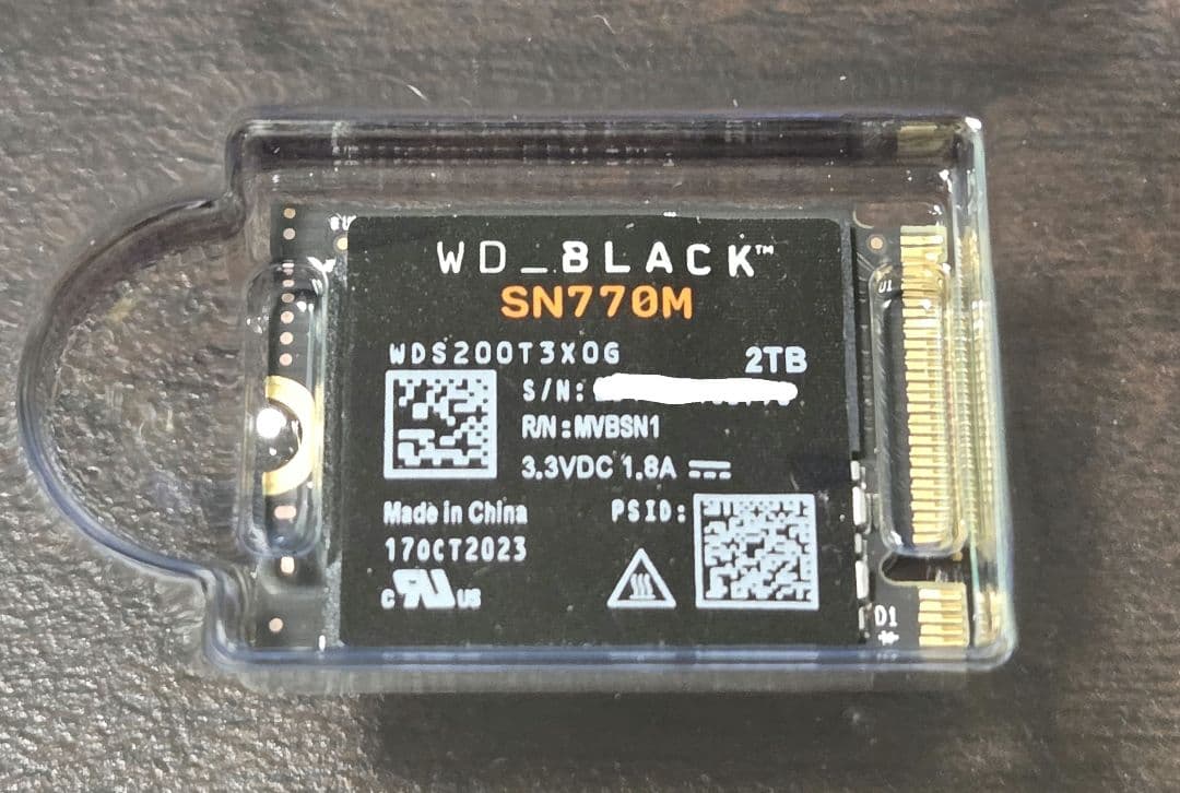 内蔵型SSD WD BLACK SN770M 2TB M.2 2230 SSD