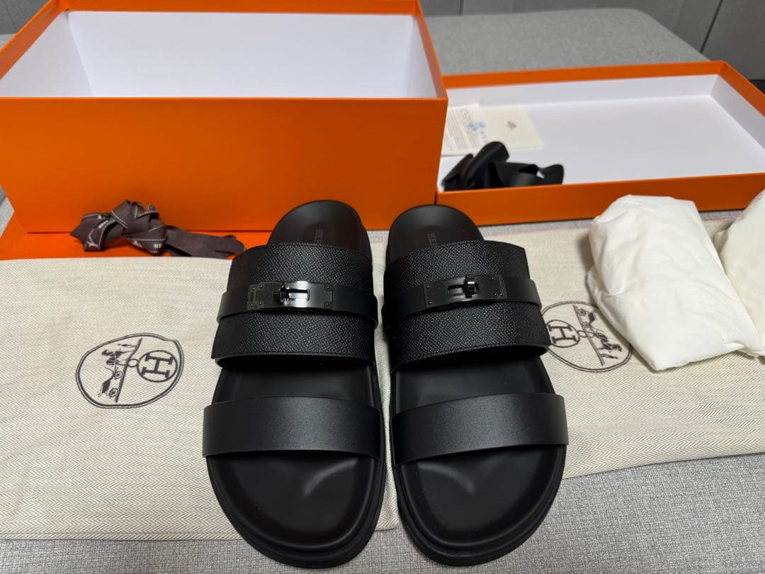 【新品未使用】エルメス サンダル《ジャクソン》ブラック 41