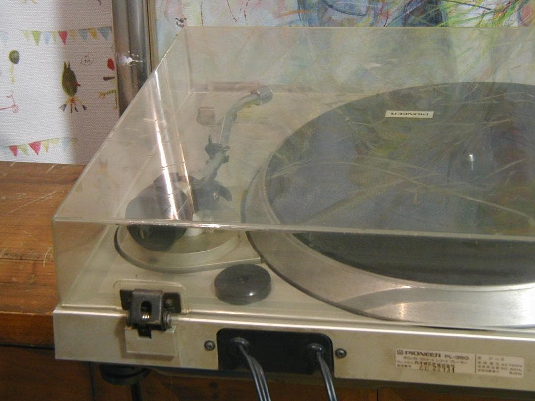 パイオニア PL- L-350 フルオートプレイヤー。カバーにキズかなり多い