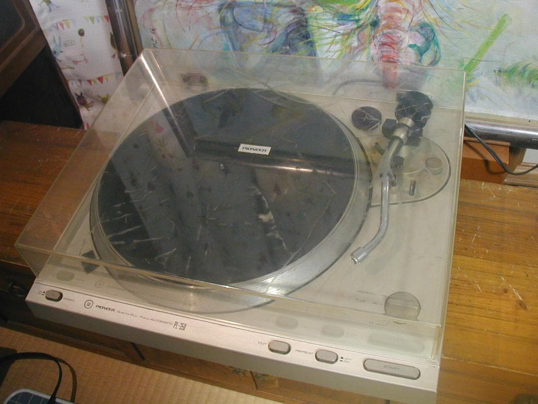 パイオニア PL- L-350 フルオートプレイヤー。カバーにキズかなり多い