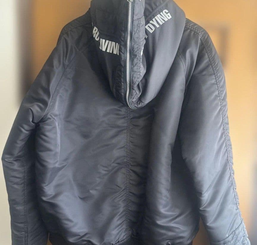 NEIGHBORHOODネイビー ファー付きミリタリージャケットN-2D