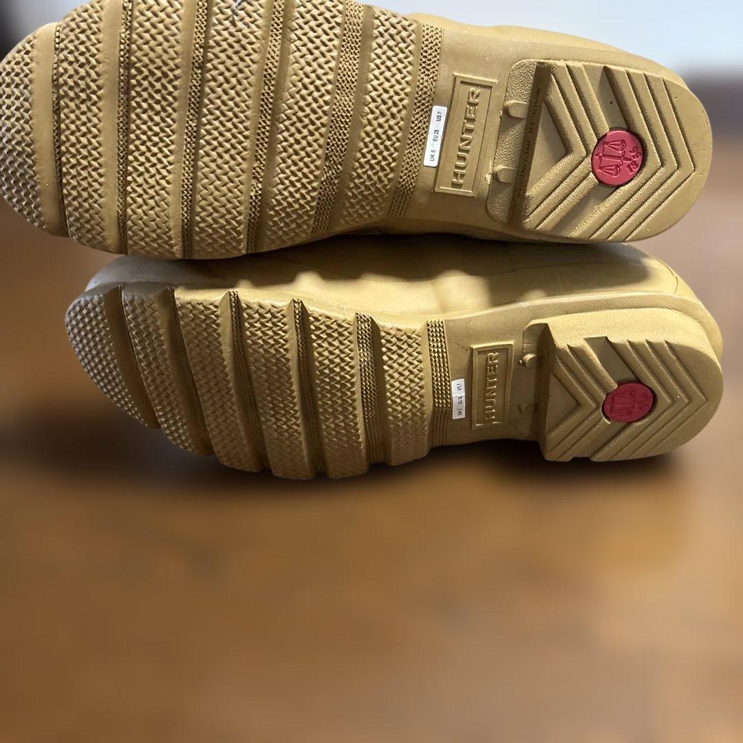 HUNTER 防水 ベージュ 長靴
