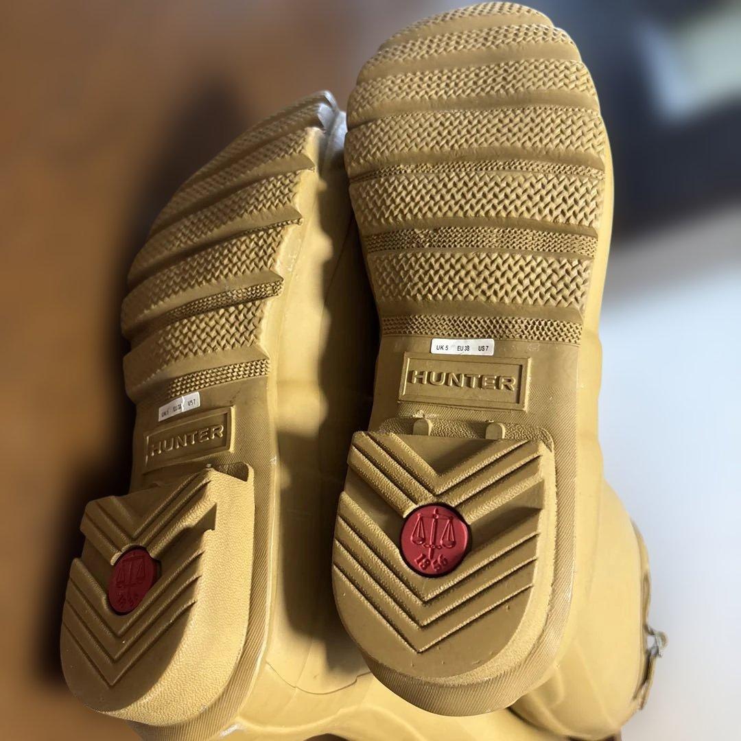 HUNTER 防水 ベージュ 長靴