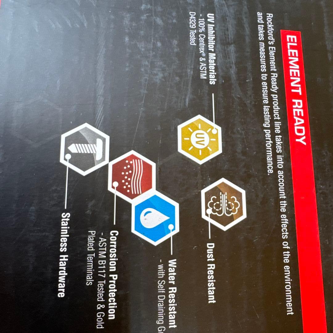 ロックフォードコアスピーカー ホワイト/ブラック ハニカムデザイン