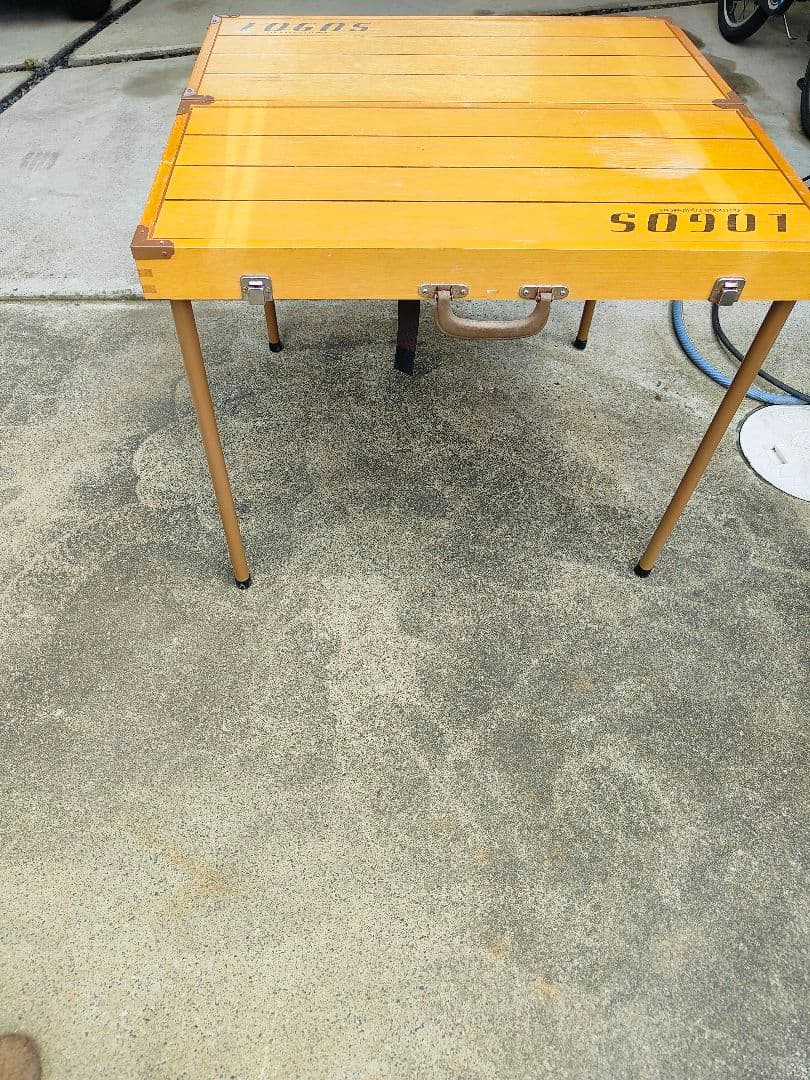 LOGOS 木製折りたたみテーブル チェア4脚セット ケース