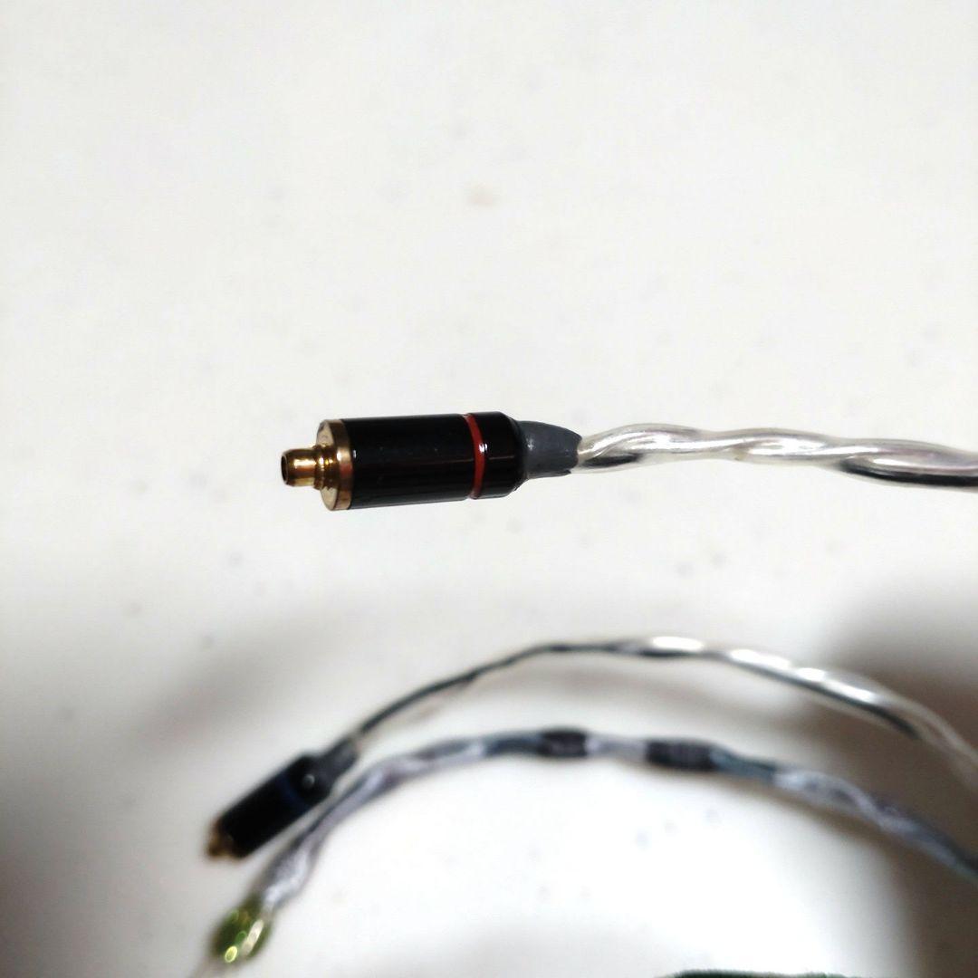 ほぼ新品 純銀 4芯 リケーブル 3.5mm MMCX 自作 DIY