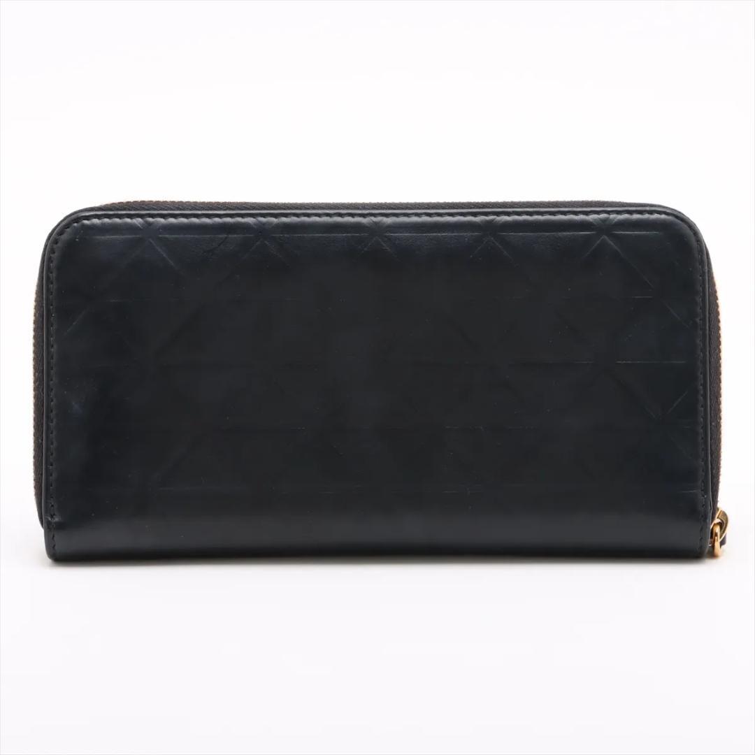 現行【PRADA】 長財布 激レア プラダ トライアングル カーフ 黒