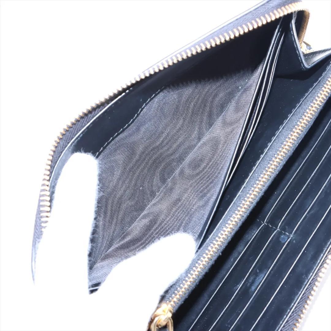 現行【PRADA】 長財布 激レア プラダ トライアングル カーフ 黒