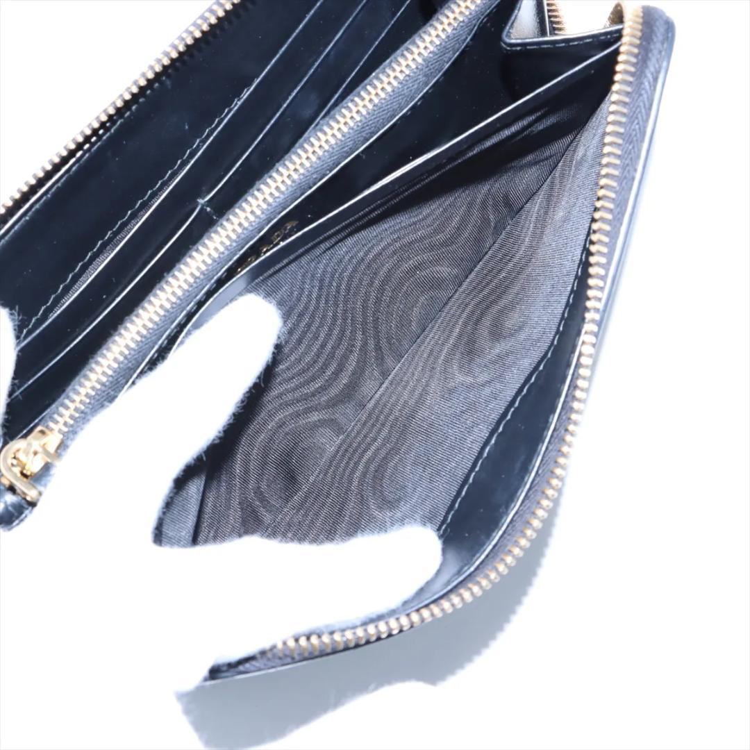 現行【PRADA】 長財布 激レア プラダ トライアングル カーフ 黒