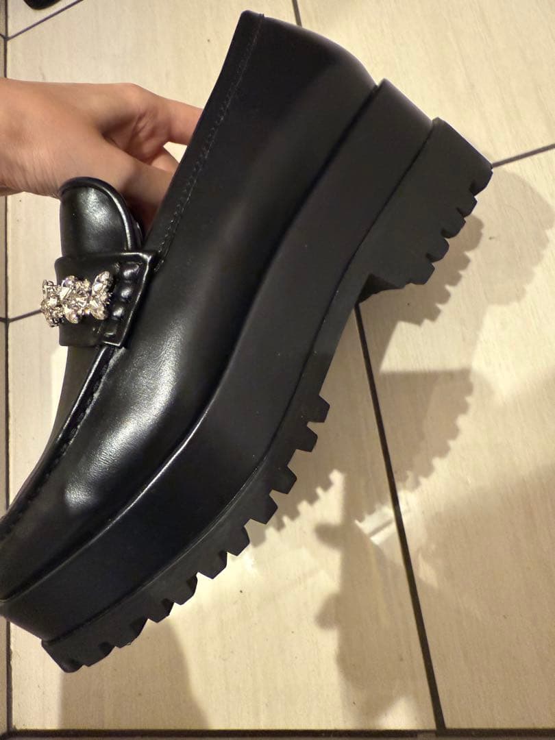 セルフォード ビジュー　ローファー　ブラック　38