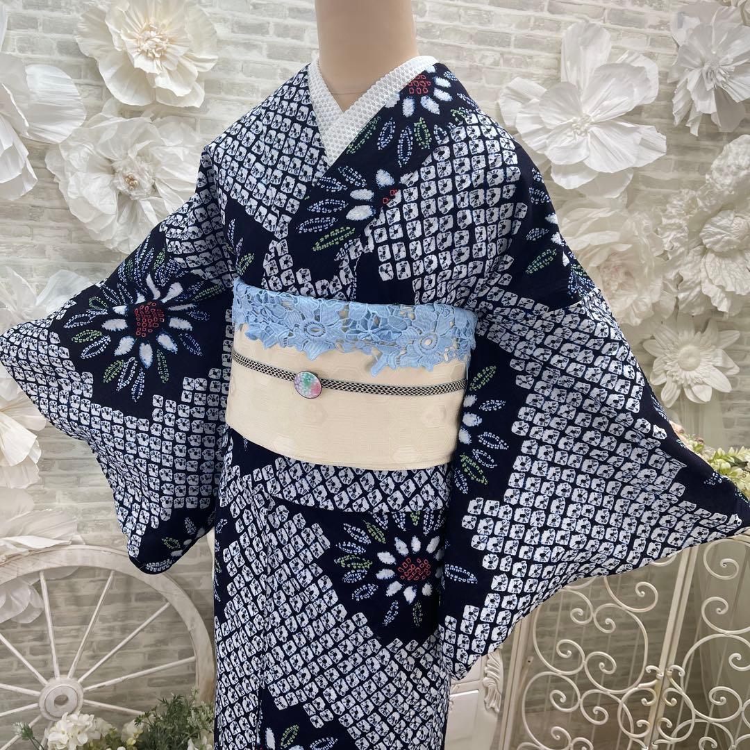 有松絞り浴衣★名古屋帯セット