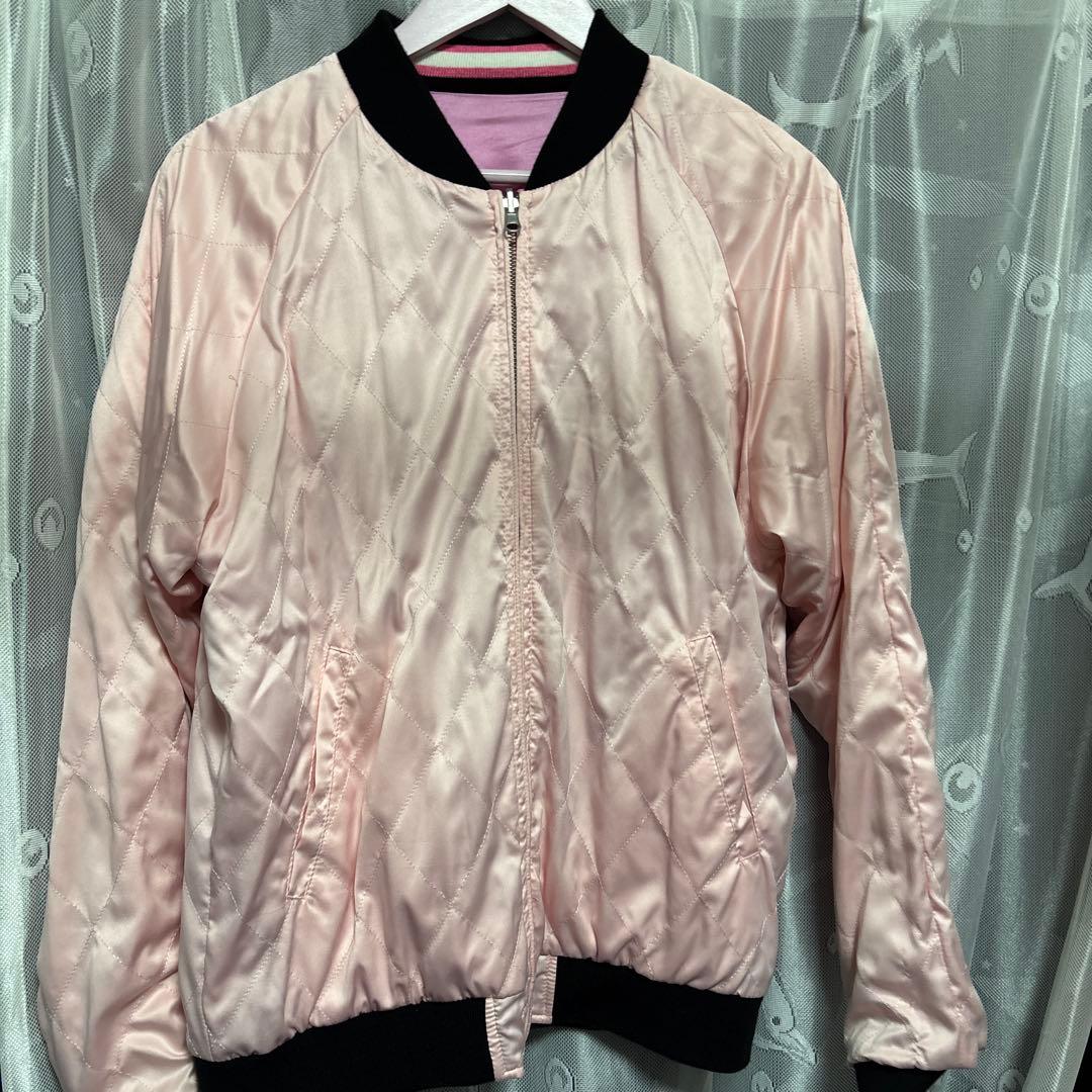 FR2梅 刺繍 リバーシブルスカジャン