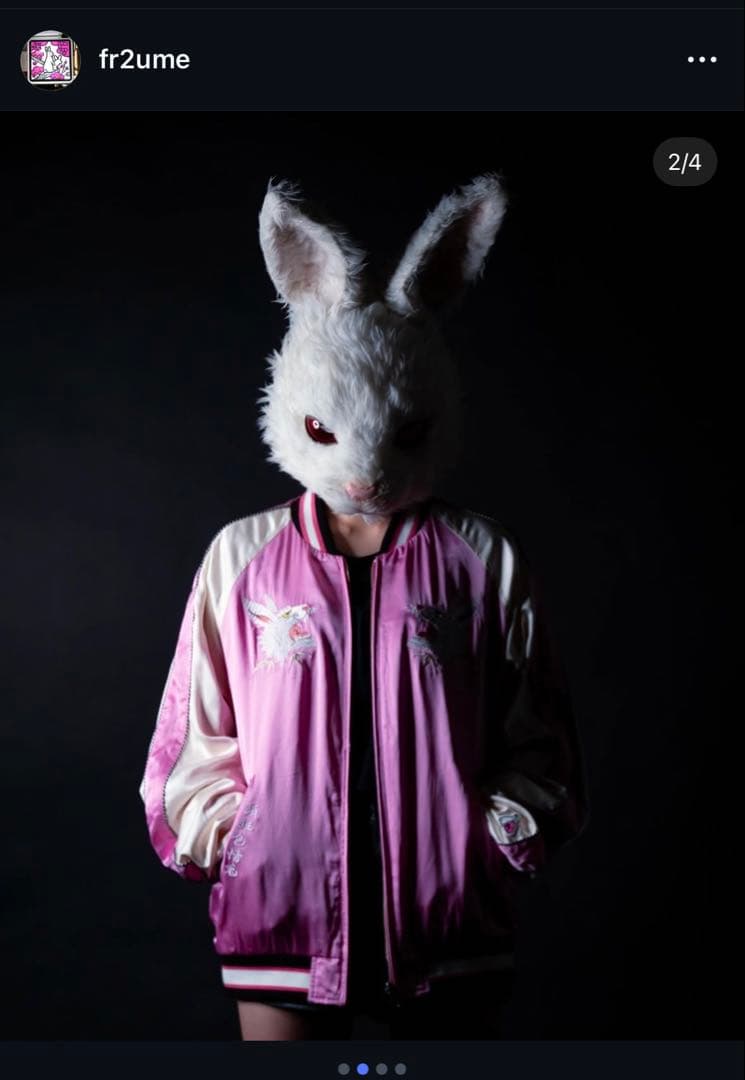 FR2梅 刺繍 リバーシブルスカジャン