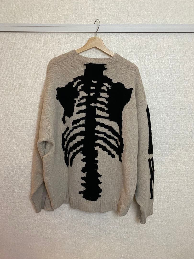 KAPITAL ウール BONEクルーセーター 25AW キャピタル ボーン 骨